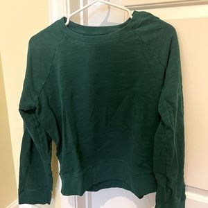 J. Crew Women’s Vintage Fleece Sweatshirt, Size Medium, Emerald Green
